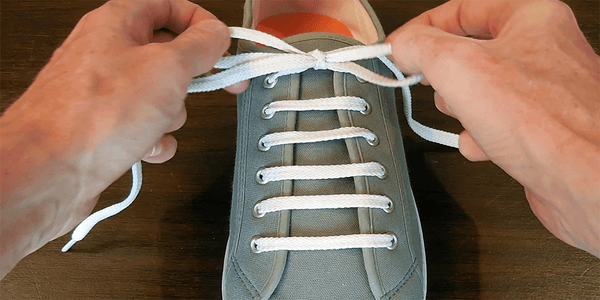 Tying sneakers online