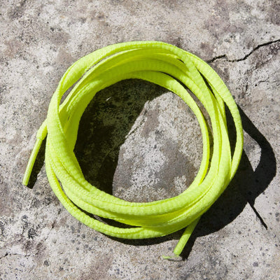 Oval Shoe Laces (Neon Yellow )