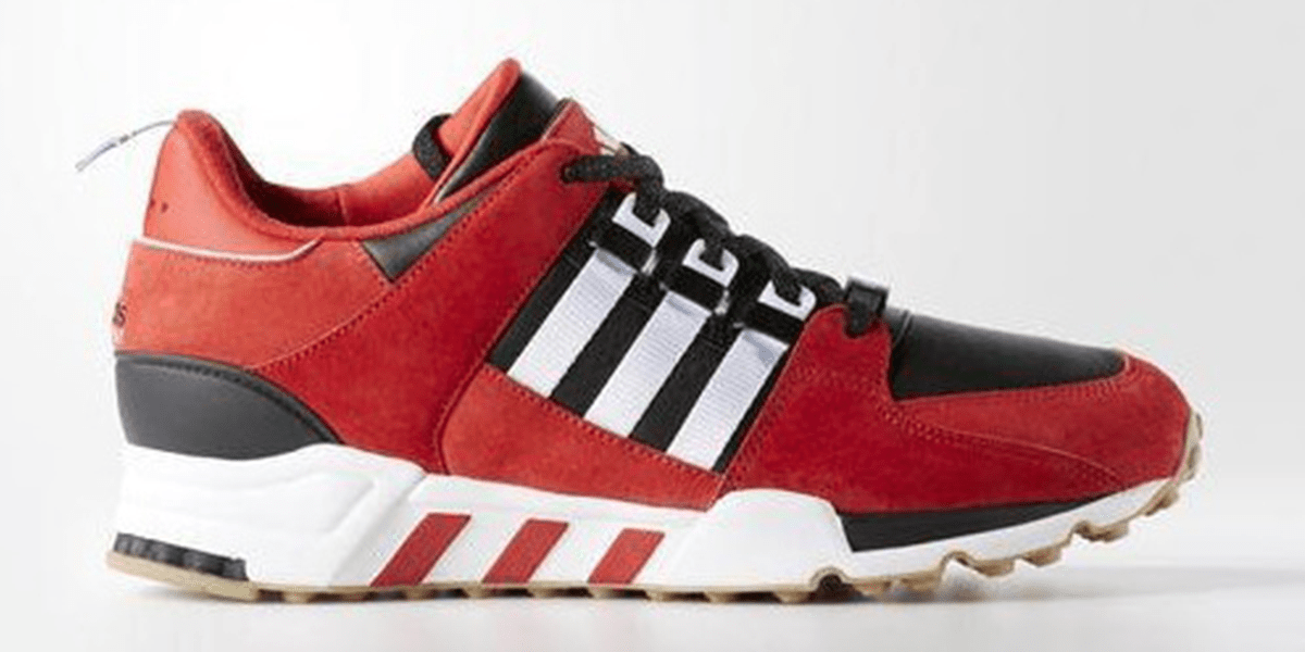 Adidas EQT Running Support Shoes - Red/Black/White - Lace Kings