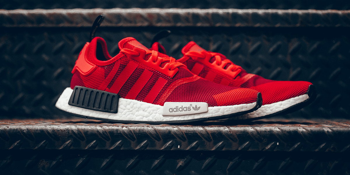 Adidas NMD R1 Red Colorway Shoe Laces