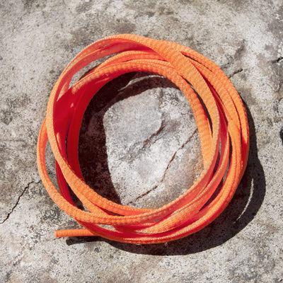 Oval Shoe Laces (Neon Orange )