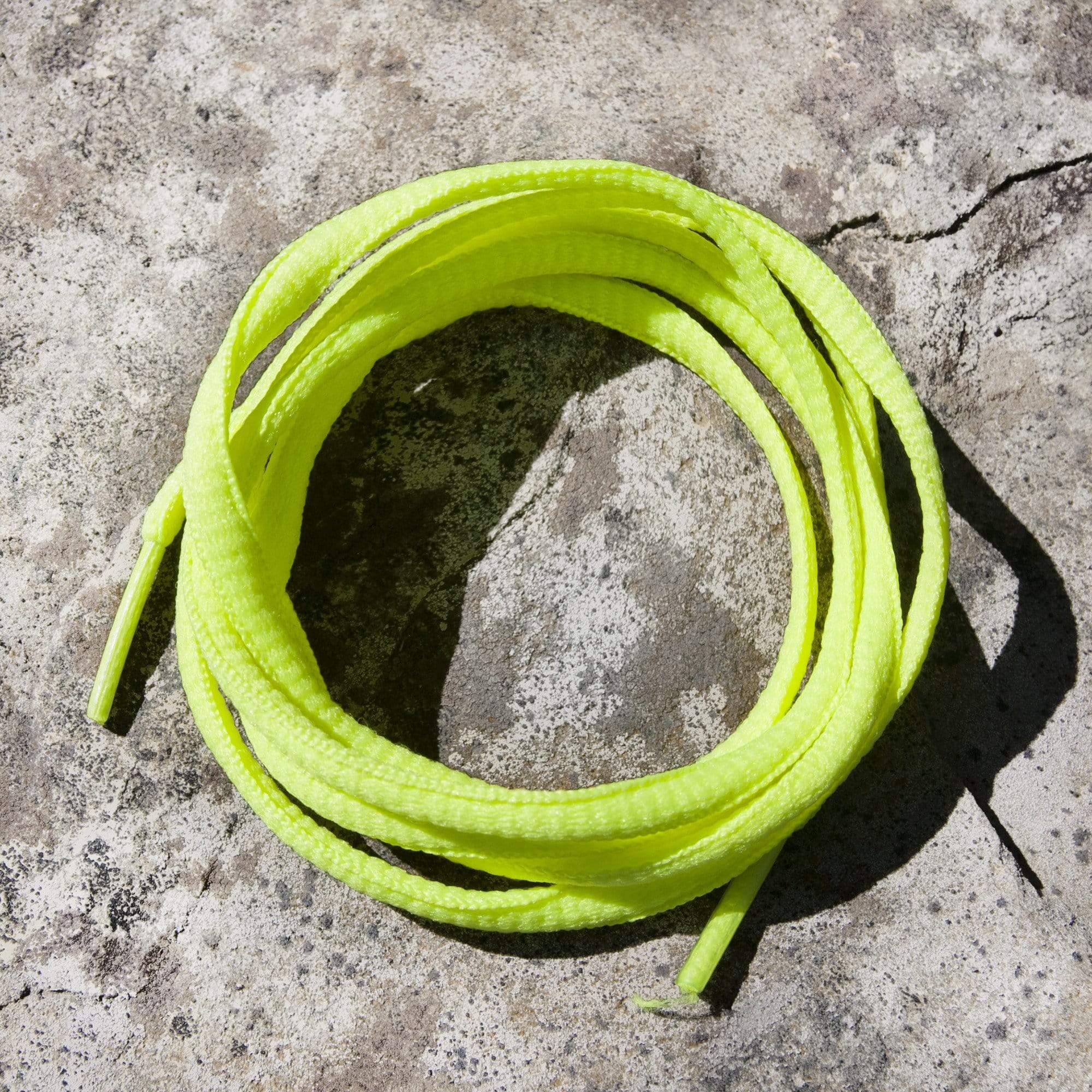 Neon Yellow Shoelaces, Oval Laces