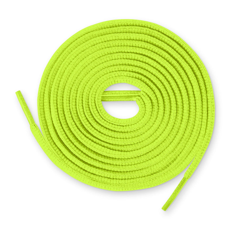 Oval Shoe Laces (Neon Yellow )