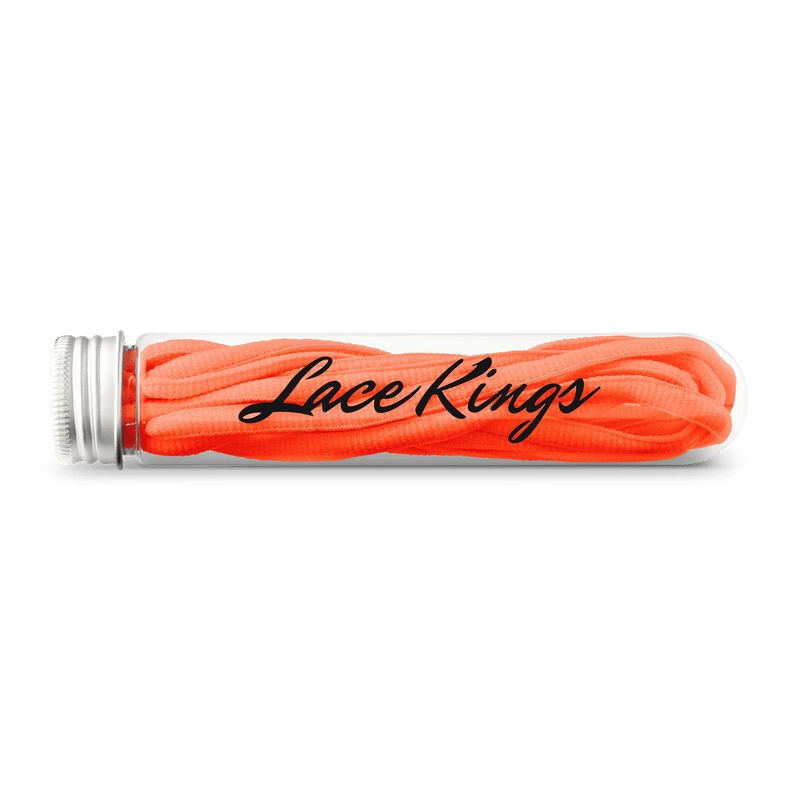 Oval Shoe Laces (Neon Orange )