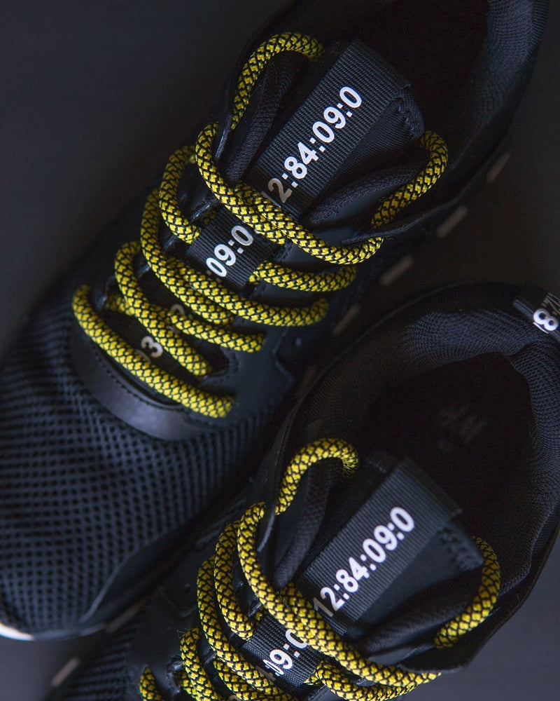 Rope Laces (Black/Yellow)