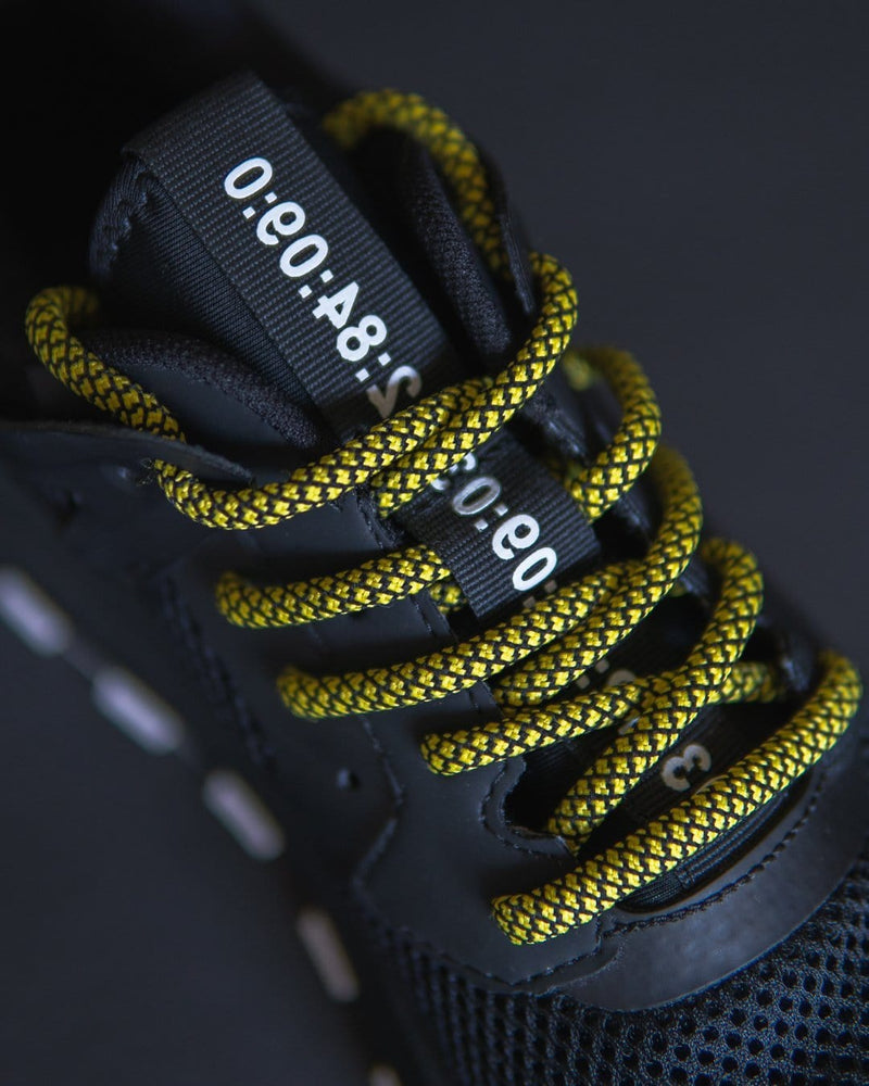 Rope Laces (Black/Yellow)